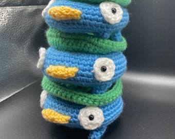 Crochet Lotad Pokemon Donut Stack - Cute Trio Decor