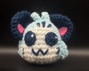 Raora Panthera Chattini mascota crochet - mascota Hololive Chattini hecha a mano