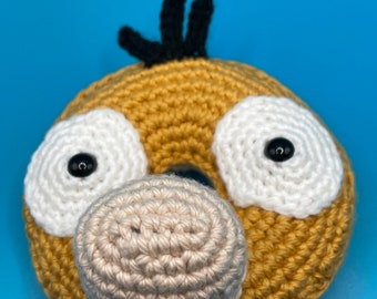 Handmade Psyduck Crochet Donut – Pokemon Fan Gift