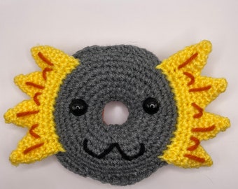 Handmade Axel Syrios Axelotl Crochet Donut - Holostars Mascot