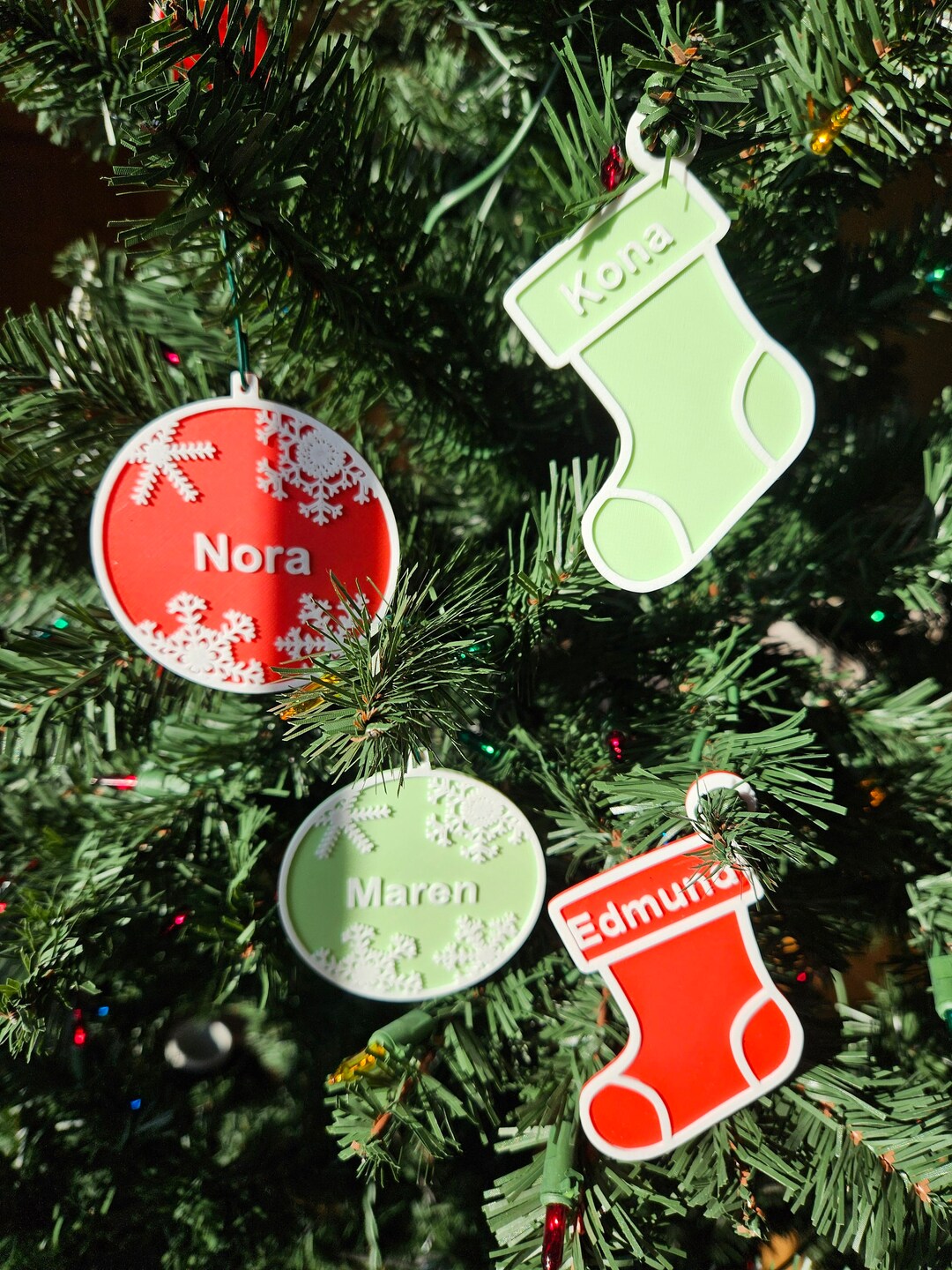 Personalized Christmas Ornaments Etsy