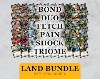 60 Lands Proxy Bundle MTG — Classical Art Playtest Cards