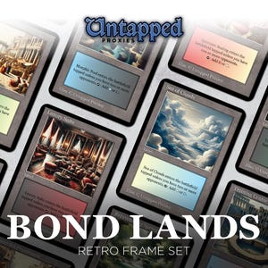 Tierras de Enlace con Marco Retro: Cartas con Arte Proxy Modificado - Colección Completa