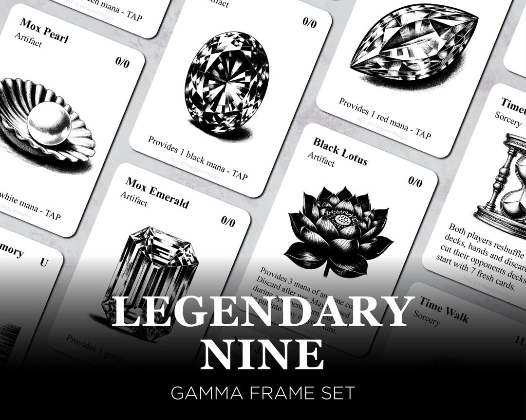 Legendary Nine Proxy Bundle MTG  Classical Art Playtest Cards - Etsy