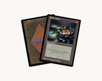 Black Lotus MTG Proxy — Retro Border Alt Art Vintage Collectible