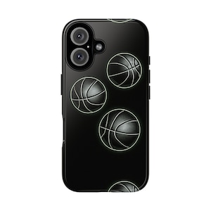 Basketball Phone Case, Tough Cases for Sports Lovers, Protective Phone Cover, Gift for Players, Unique Basketball Accessories