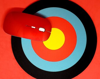 Archery Target Sublimated Neoprene Mouse Pad