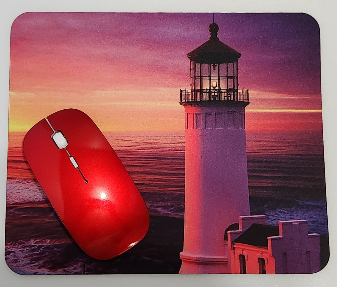 Lighthouse Sublimated Computer Mouse Pad - Etsy