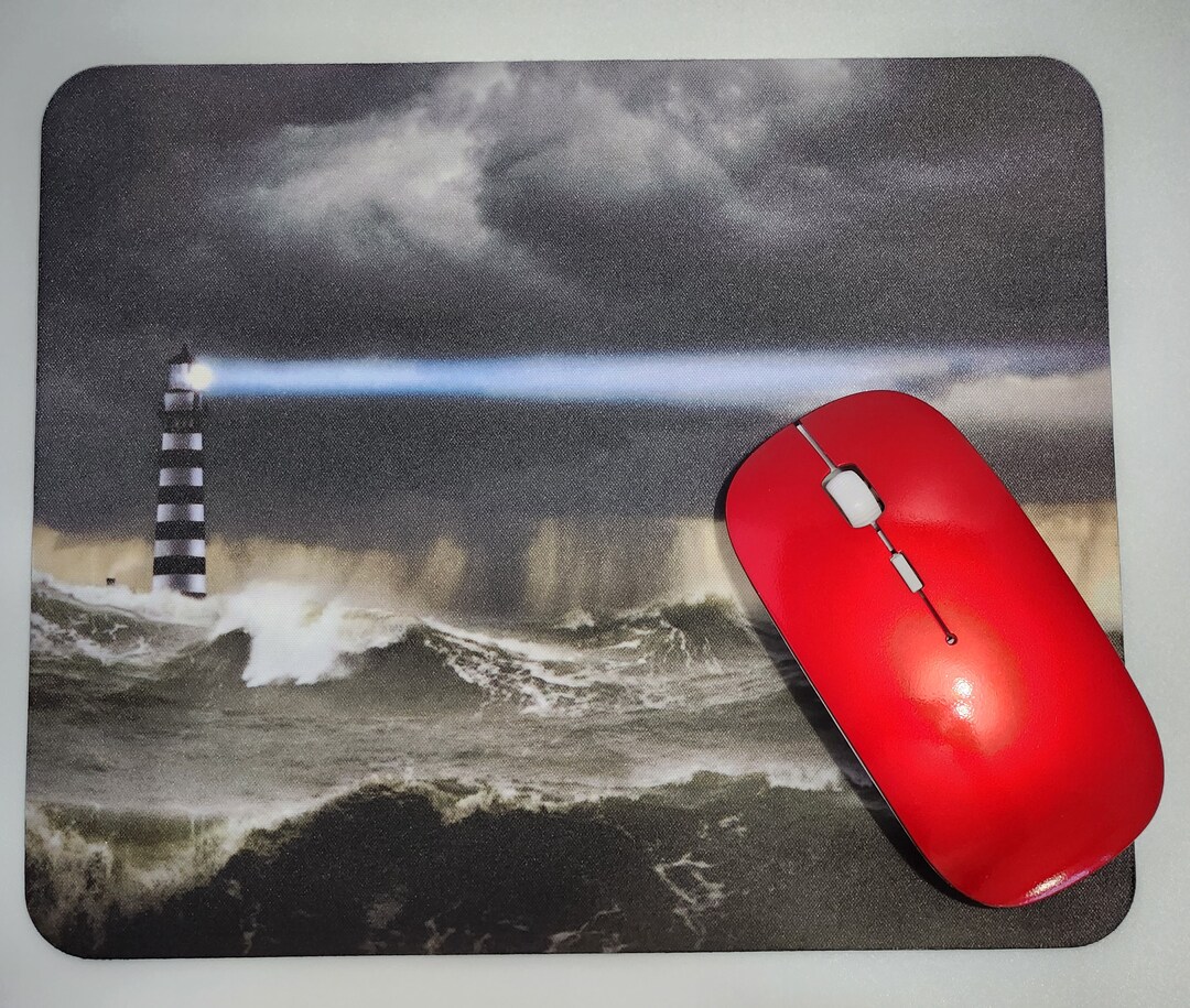 Lighthouse Sublimated Computer Mouse Pad - Etsy