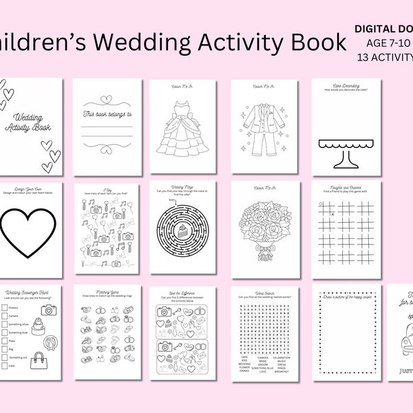 7 Year Old Coloring Book Etsy