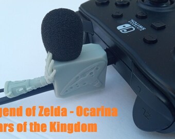 Legend of Zelda Tears of the Kingdom Ocarina Nintendo Game Controller Microphone