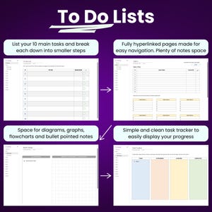 OneNote Productivity Templates Bundle | OneNote Digital Planner | OneNote Project Planner | Meeting Notes | To-Do Lists & Templates image 6