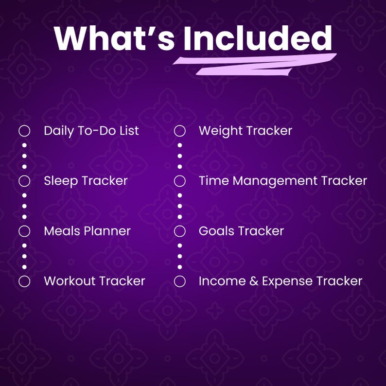 Goals Tracker Onenote Onenote Daily Life Tracker Templates Bundle | To-do Lists, Sleep ...