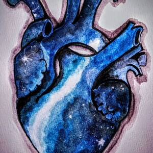 Galaxy Heart Greeting Card