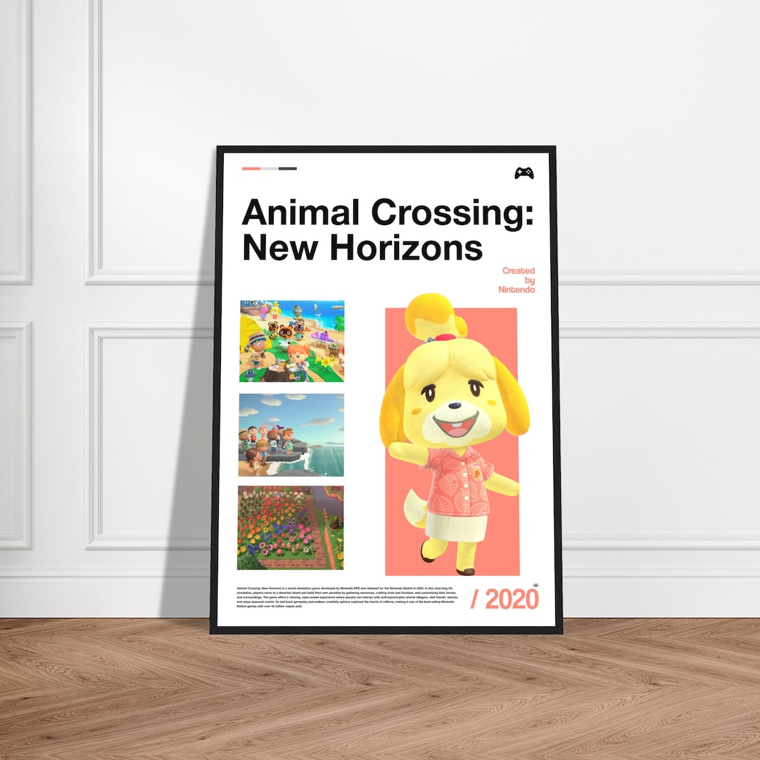 Animal Crossing New Horizons Gaming Poster, Animal Crossing New Horizon