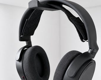 No-Drill Under Desk Headphone Hook | 3M VHB Adhesive Headset Hanger