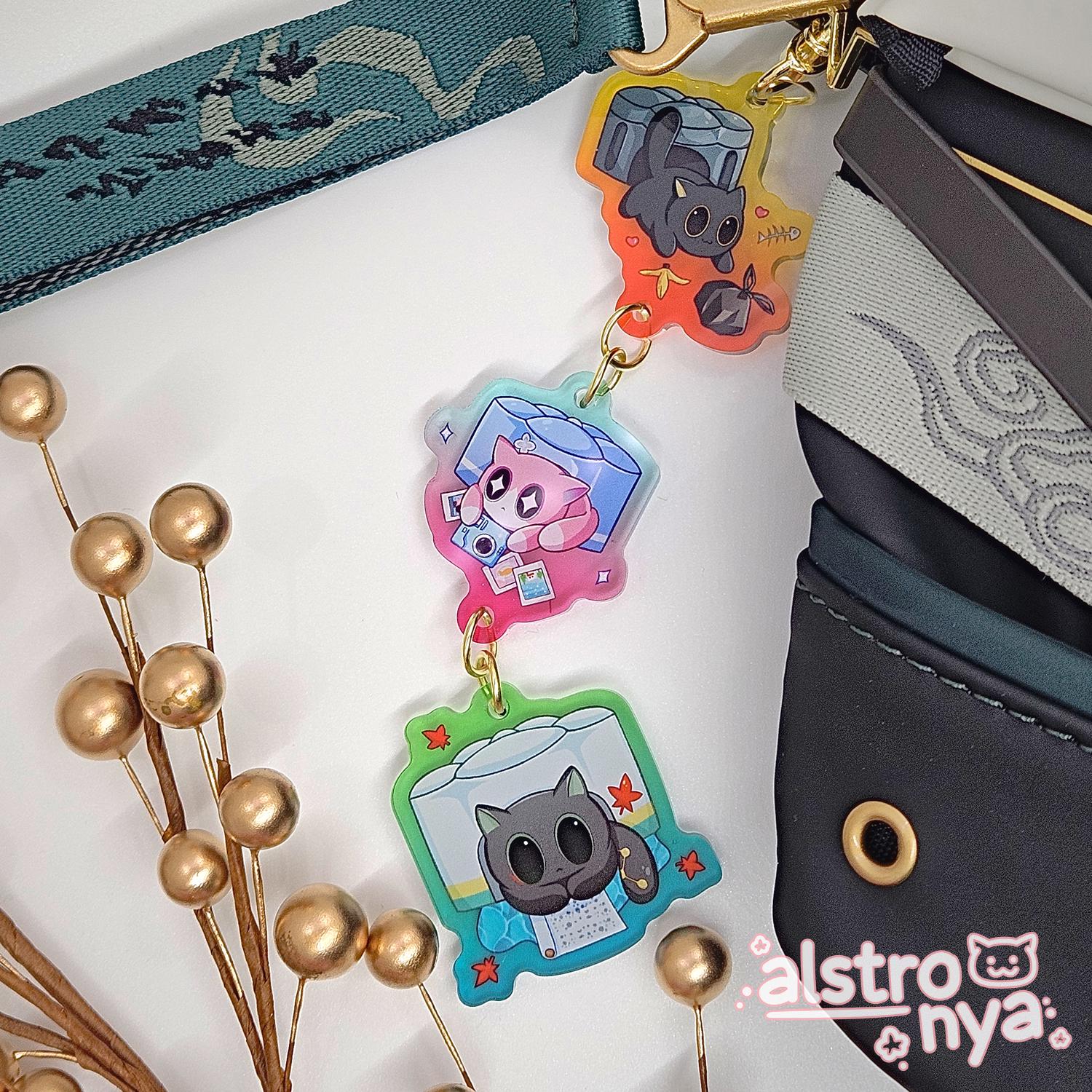 Honkai Star Rail: Astral Express Critters Trio | 3-piece Linked Acrylic ...