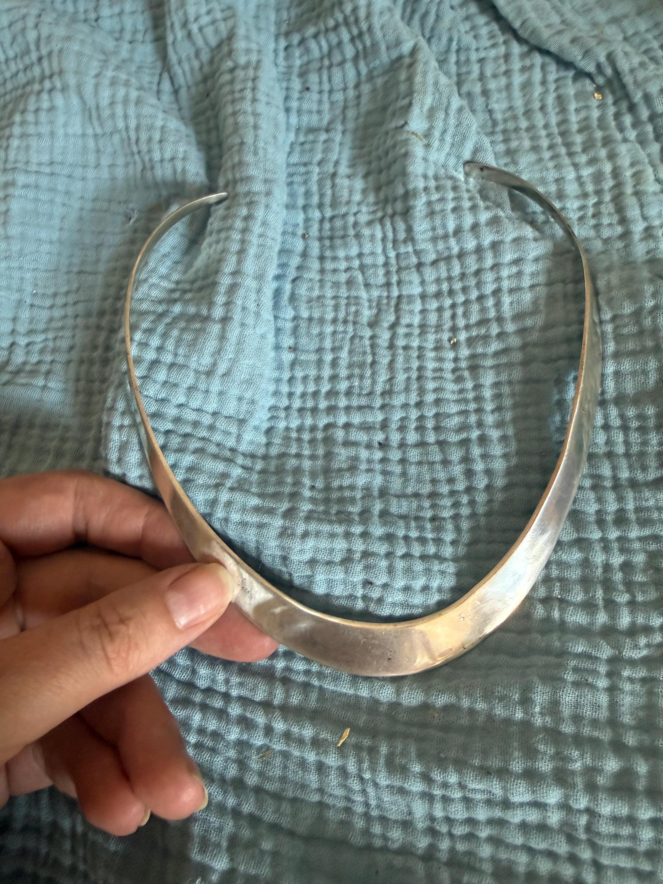 Vintage Silver Mexican Necklace - Etsy