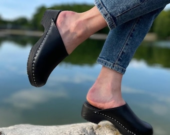 Zoccoli da donna con suola in PU, scarpe leggere e sandali ortopedici, zoccoli da giardino slip-on