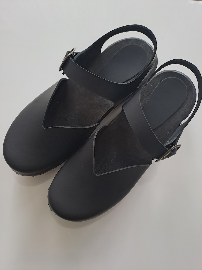 Stylish Black Women's Summer Sandals With Ankle Strap, Black Mary Jane