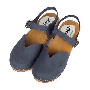 Brown Orthopedic Sandals, Mary Jane Clogs, Vintage-Inspired Leather Clogs: Stylish Wooden Sandals for Women image 7