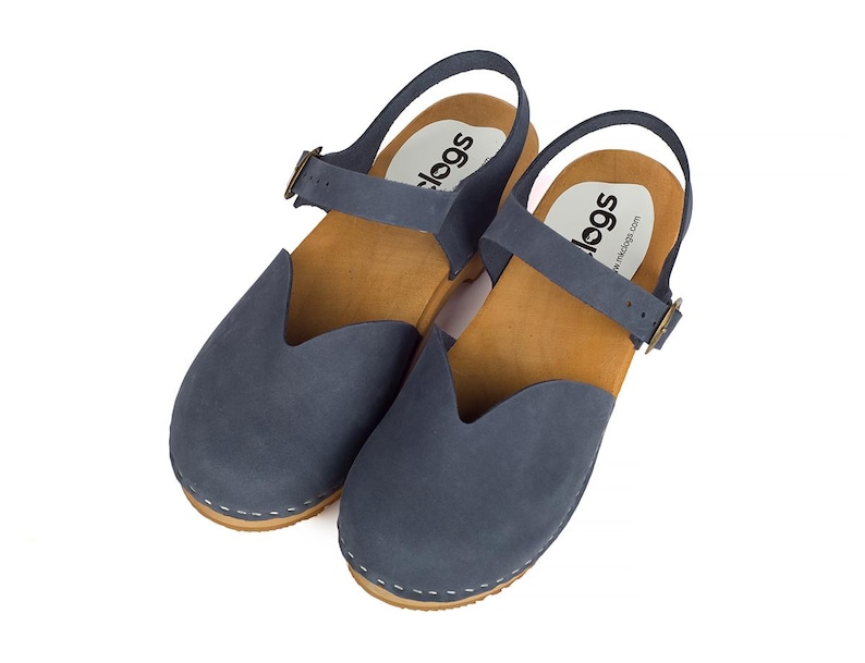 Brown Orthopedic Sandals, Mary Jane Clogs, Vintage-Inspired Leather Clogs: Stylish Wooden Sandals for Women image 7