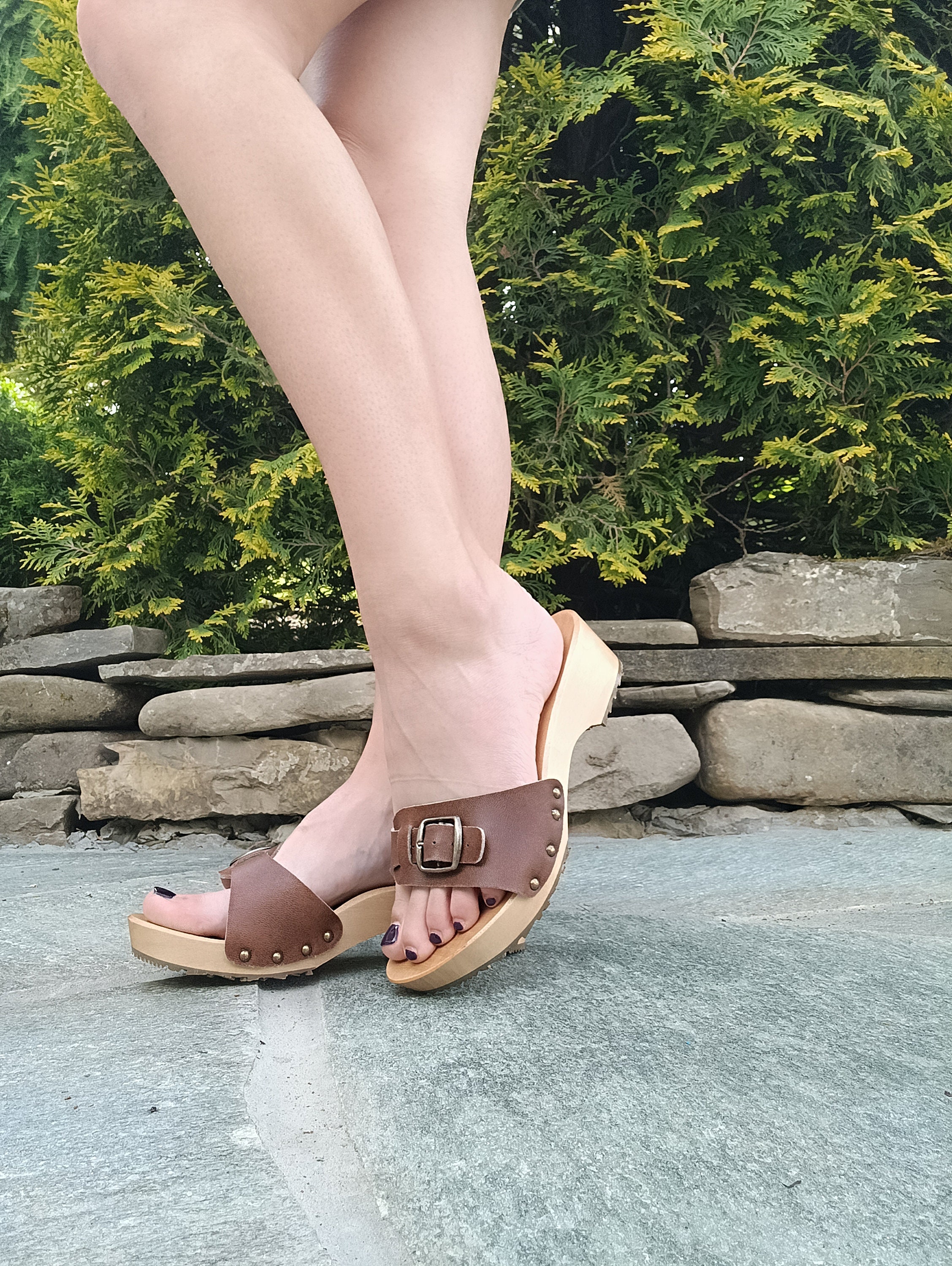 Stylish Platform Custom Flip Flops, Open Toe Slingback