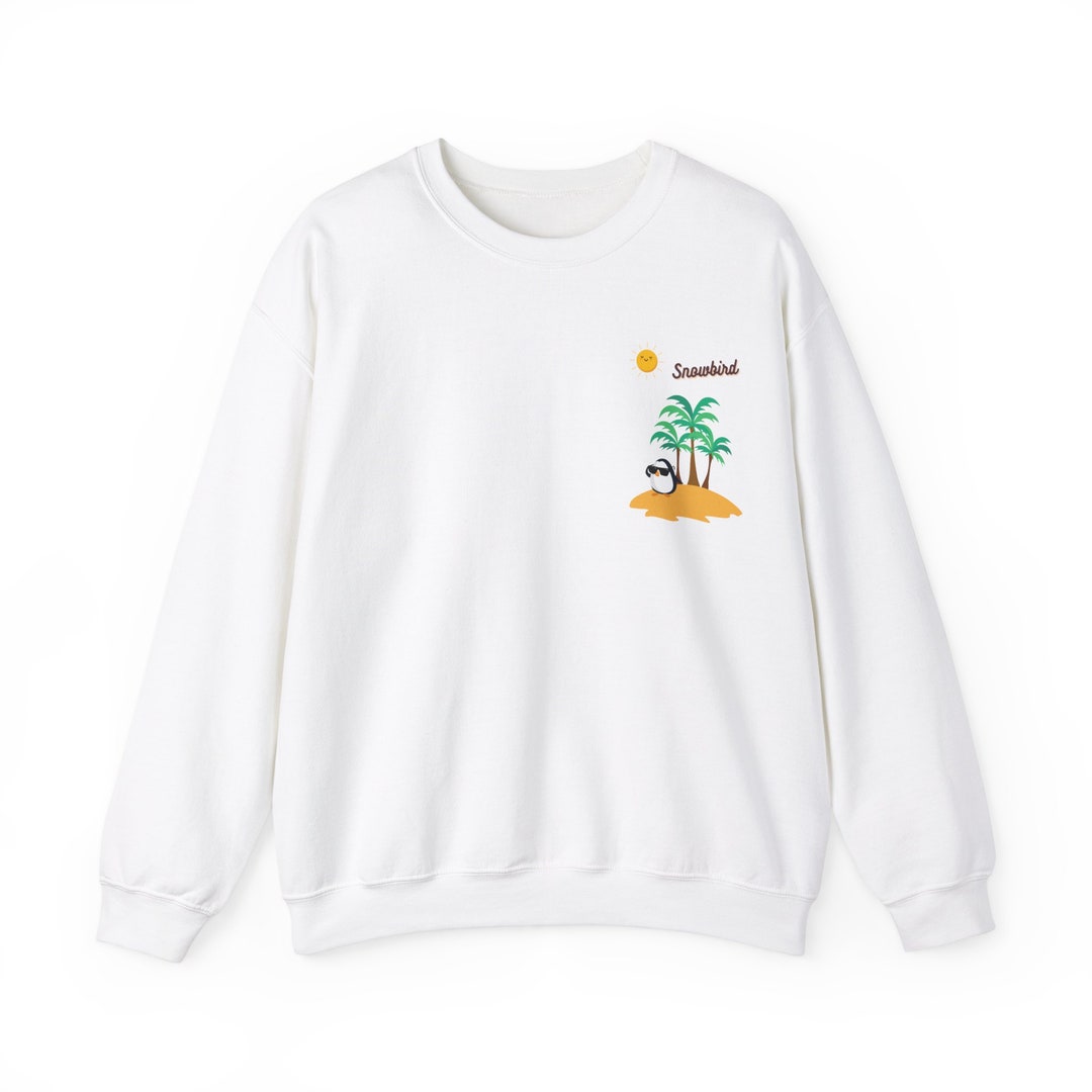 Fun Cozy Snowbird Crewneck Sweatshirt for the Snowbird in Your