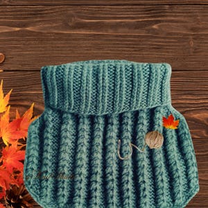 Easy Neck Warmer Strickmuster, DIY Cottage Kern Rollkragen, Neck Gaiter, digitale Produkte, Halstuch, Strickmuster, PDF