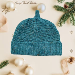 Modello per berretto Pippa da donna facile da lavorare a maglia: cappello Docker con corona a spirale in formato PDF