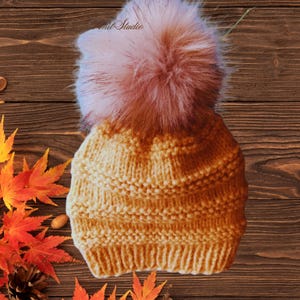 Easy Baby Beanie Knitting Pattern: Beginner Knit Hat (PDF Download 3 - 6 Months)