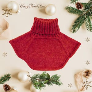 Easy Neck Warmer Strickanleitung, DIY Kragenschal, DIY Kragenschal, Neck Gaiter, digitale Produkte, Halstuch, Strickschal