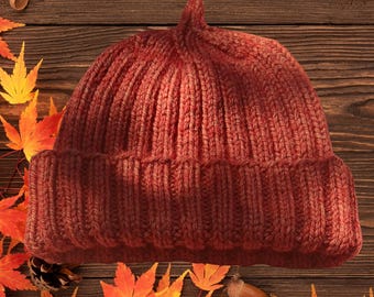 Pippa-Mütze für Damen mit geflochtenem Rand – Einfache Strickanleitung für eine Wintermütze (PDF)