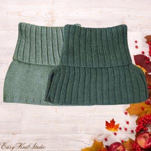Reversible Neck Warmer Knitting Pattern PDF - Beginner - Friendly Double-Sided Cowl