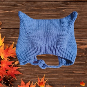 Knit Kitty Ears Baby Bonnet Pattern: Easy DIY Knitting (PDF Download)