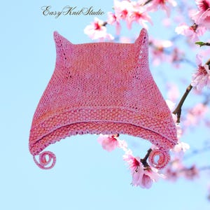 Katzenohren Baby Mütze Strickmuster: Easy Beginner Project 4 Größen PDF