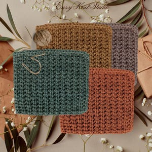 Untersetzer Strickmuster PDF - Anfänger Mug Rug - Quick DIY Homeware