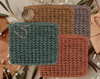 Coaster Knitting Pattern PDF - Beginner Mug Rug - Quick DIY Homeware