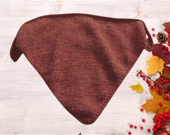 Soft Bandana Knitting Pattern – Relaxing Weekend Knit for Mindful Makers, Summer Kerchief Headscarf PDF