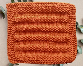 Easy Knit Dishcloth, Homeware Pattern: Beginner 100% Cotton Washcloth (Digital Products)