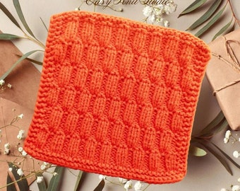 Easy Knit Dishcloth Pattern: Beginner Washcloth, Tea Towel (Digital Pattern)