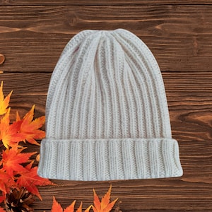 Easy Knit Beanie Pattern: Beginner - Friendly Wool Hat (PDF Pattern)