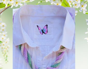 Cable Braided Necklace Knitting Pattern PDF – DIY I - Cord Necklace with Ring