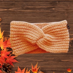 Knit female hair accessory-gift for her, Easy Knitted Twisted Headband Pattern, ear warmer knitwear, Knitting Patterns, digital products