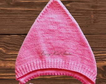 Bonnet facile à tricoter pour bébé elfe 3-6 mois, bonnet de bébé lutin One Skien PDF