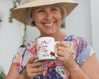 Total Bad Ass Grandma humor Latte Mug