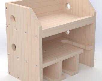 3-Slot Cut Out Drill and Cordless Tool Storage Organizer Woodworking Plans - DIY Garage Workshop Shelf Blueprint – Digital PDF