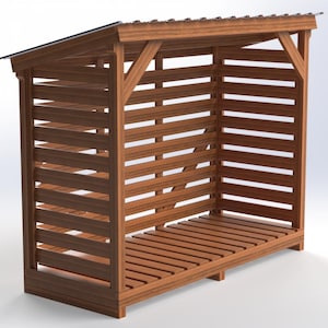2 Cord 4’x10’ Firewood Storage Rack DIY Plan – Easy-to-Build Outdoor Wood Storage |Firewood Rack Digital Plans PDF