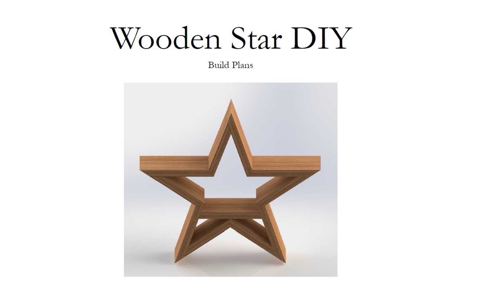 Wooden Star DIY Plans, Christmas Decor, Holiday Art Woodworking