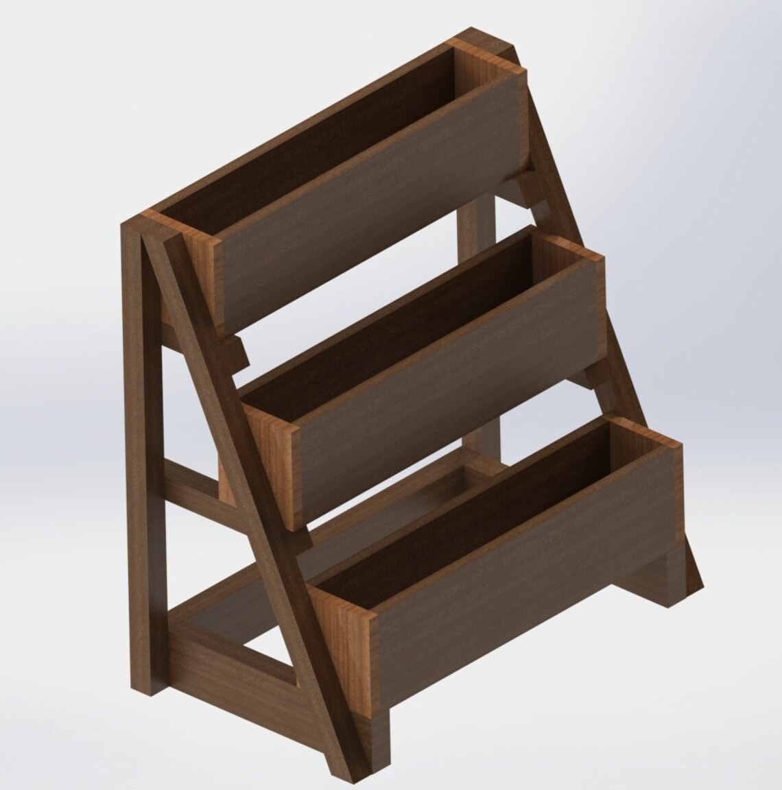 Wooden 3 Tier Planter DIY Plans | Balcony Flower Garden | Flower Box ...